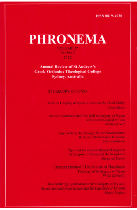 Phronema Volume 27, Number 2, 2012